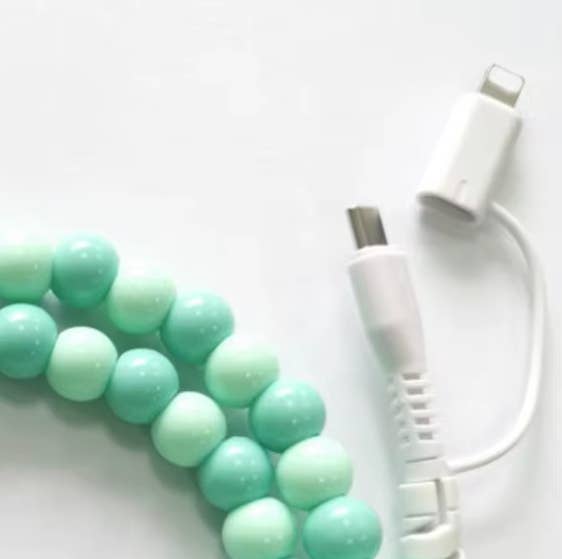 Beaded Type C/Apple Charger - 3.5ft