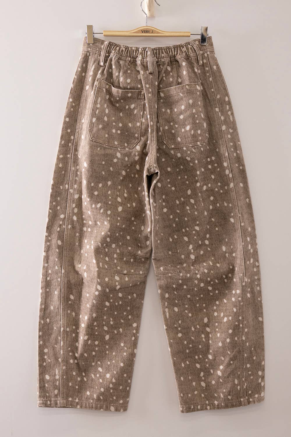 Allover Print Barrel Pants