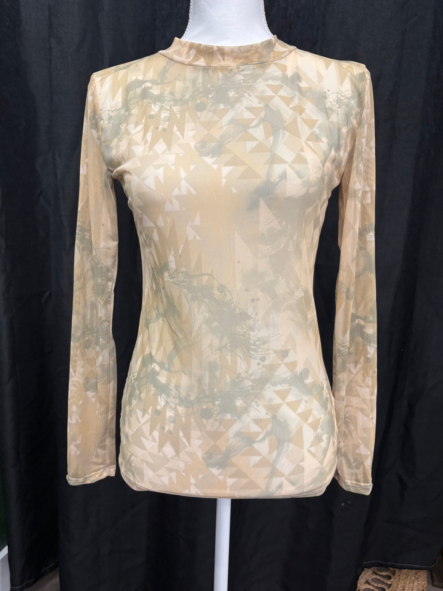 Whispering Sand Mesh Top