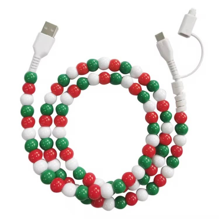 Beaded Type C/Apple Charger - 3.5ft