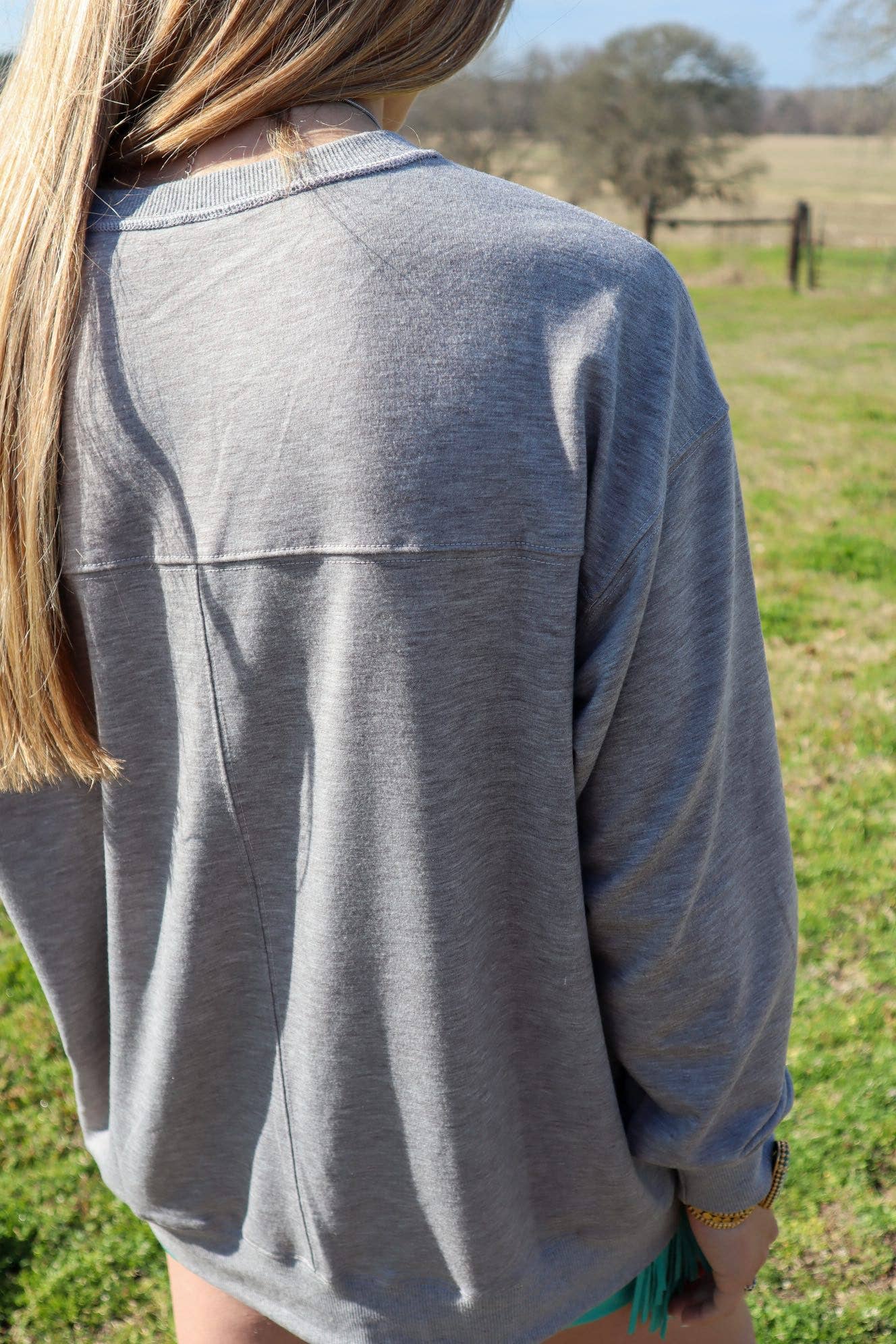 Giddy Up flocking light weight Sweatshirt