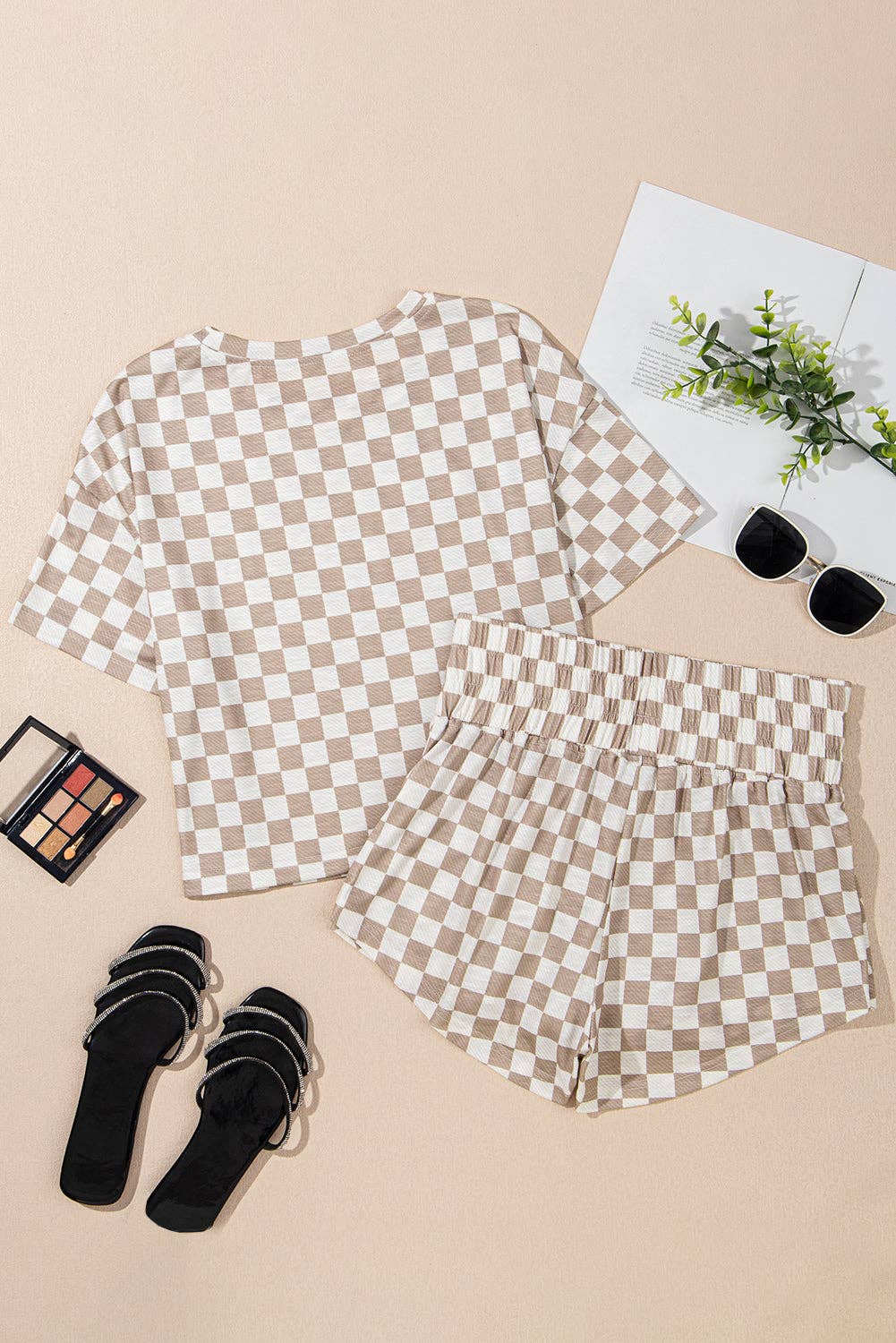 Checker T-Shirt and Skort Set