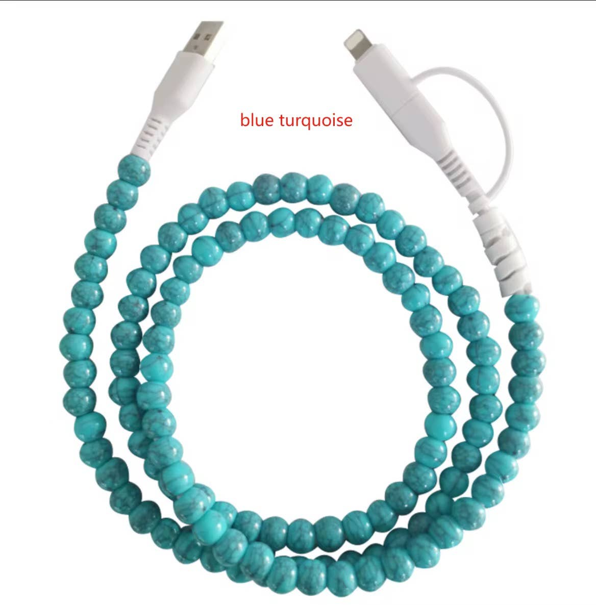 Beaded Type C/Apple Charger - 3.5ft