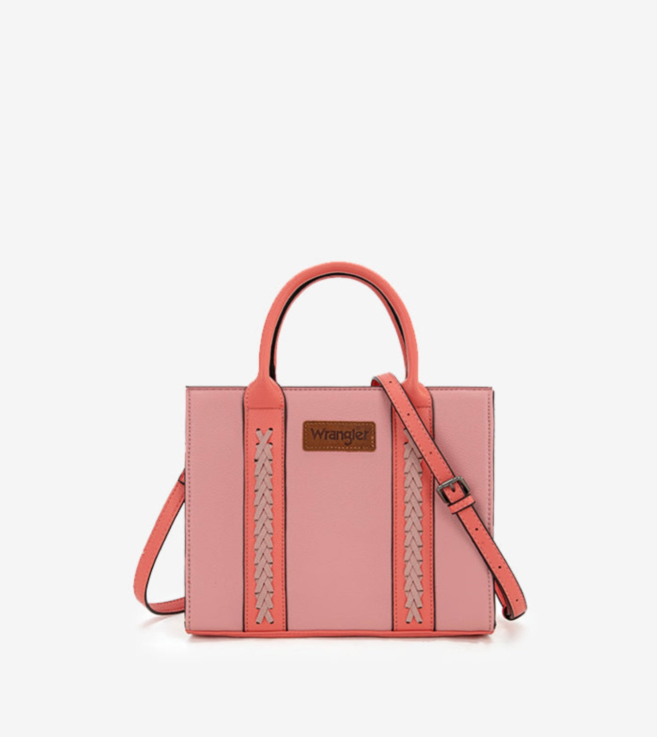 WRANGLER WHIPSTITCH LEATHER TOTE BAG