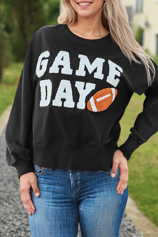 GAME DAY Graphic Long Sleeve Pullover Sweatshirt (S-2XL)