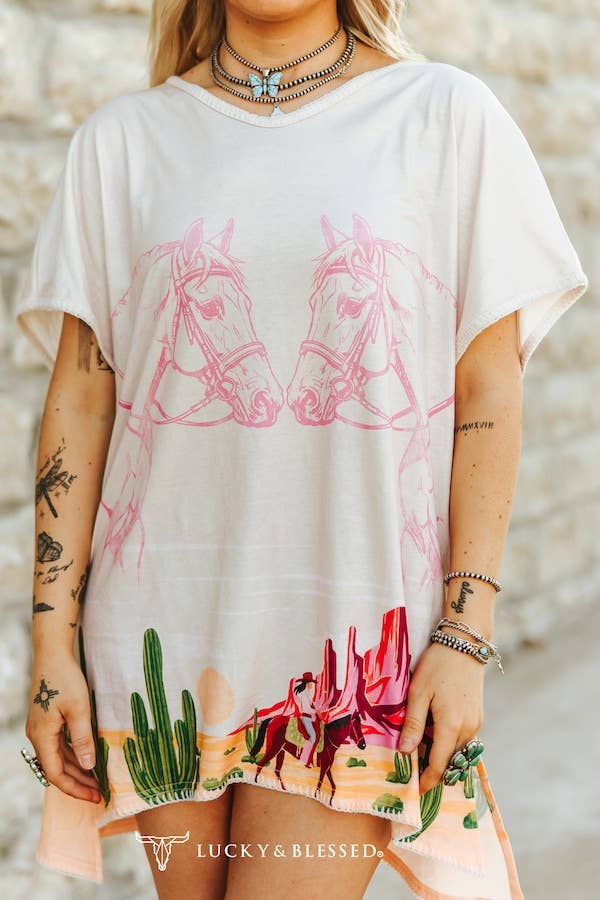 Pink Pony Tshirt Dress