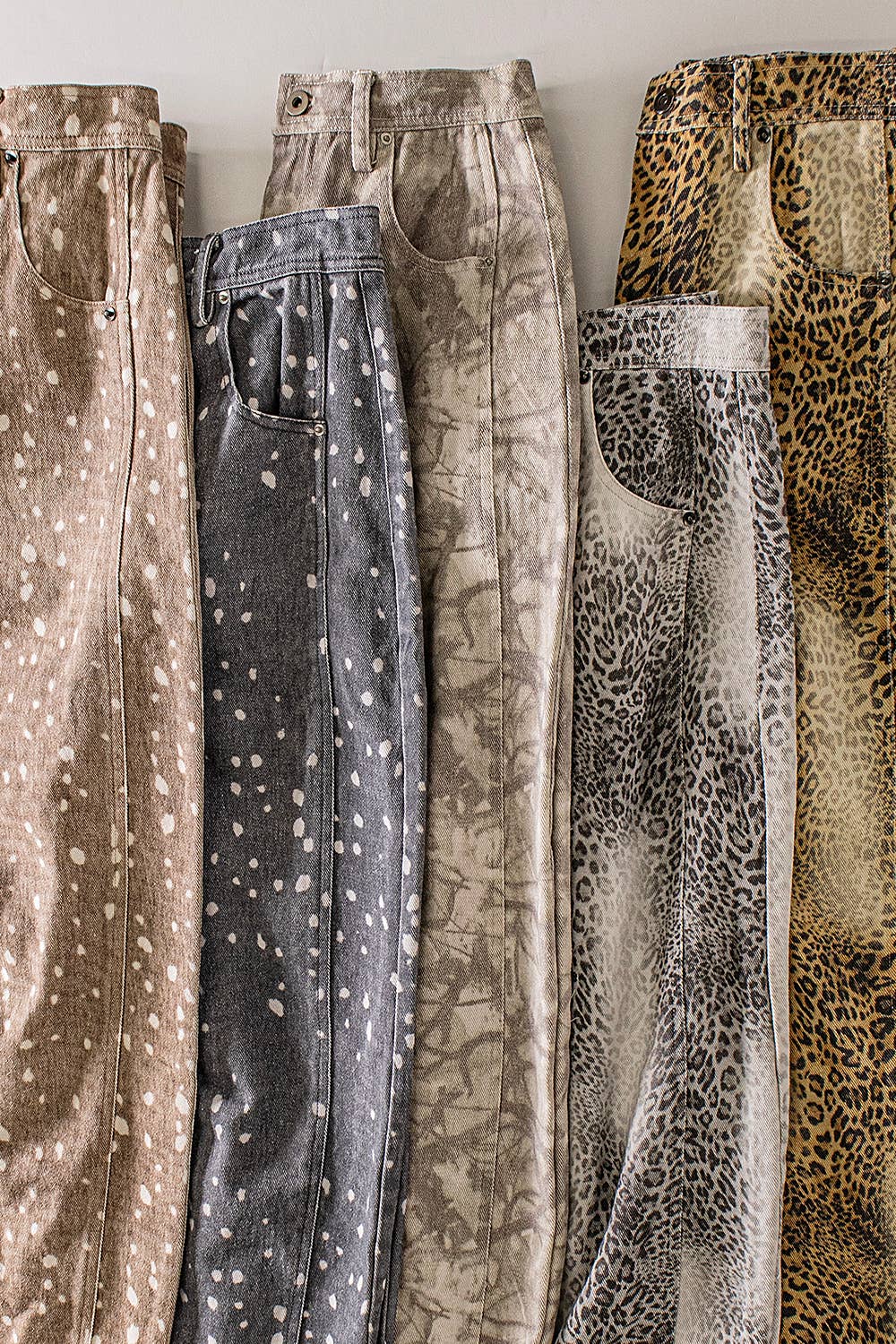 Allover Print Barrel Pants