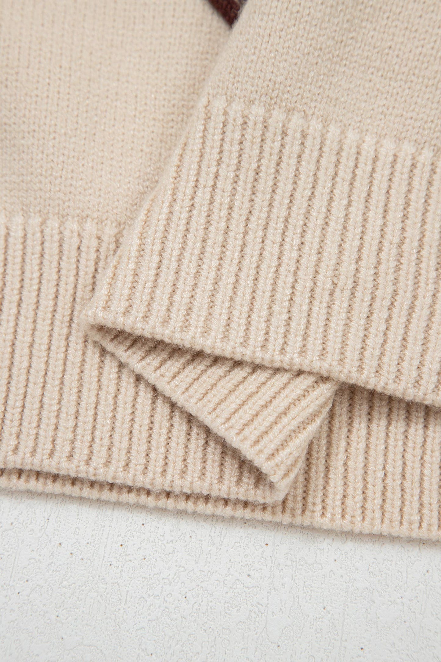 Cowgirl Horseshoe Mock Neck Knit Top