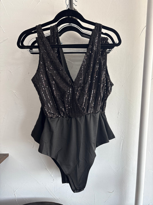 Sequined body suit