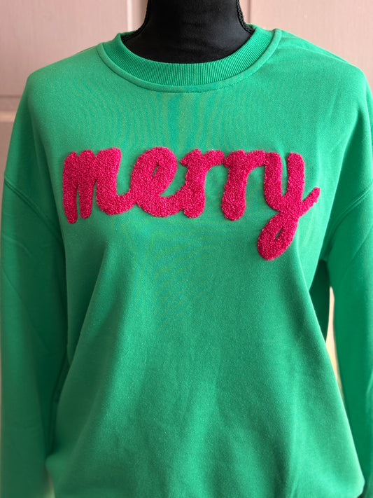 Merry sweater green