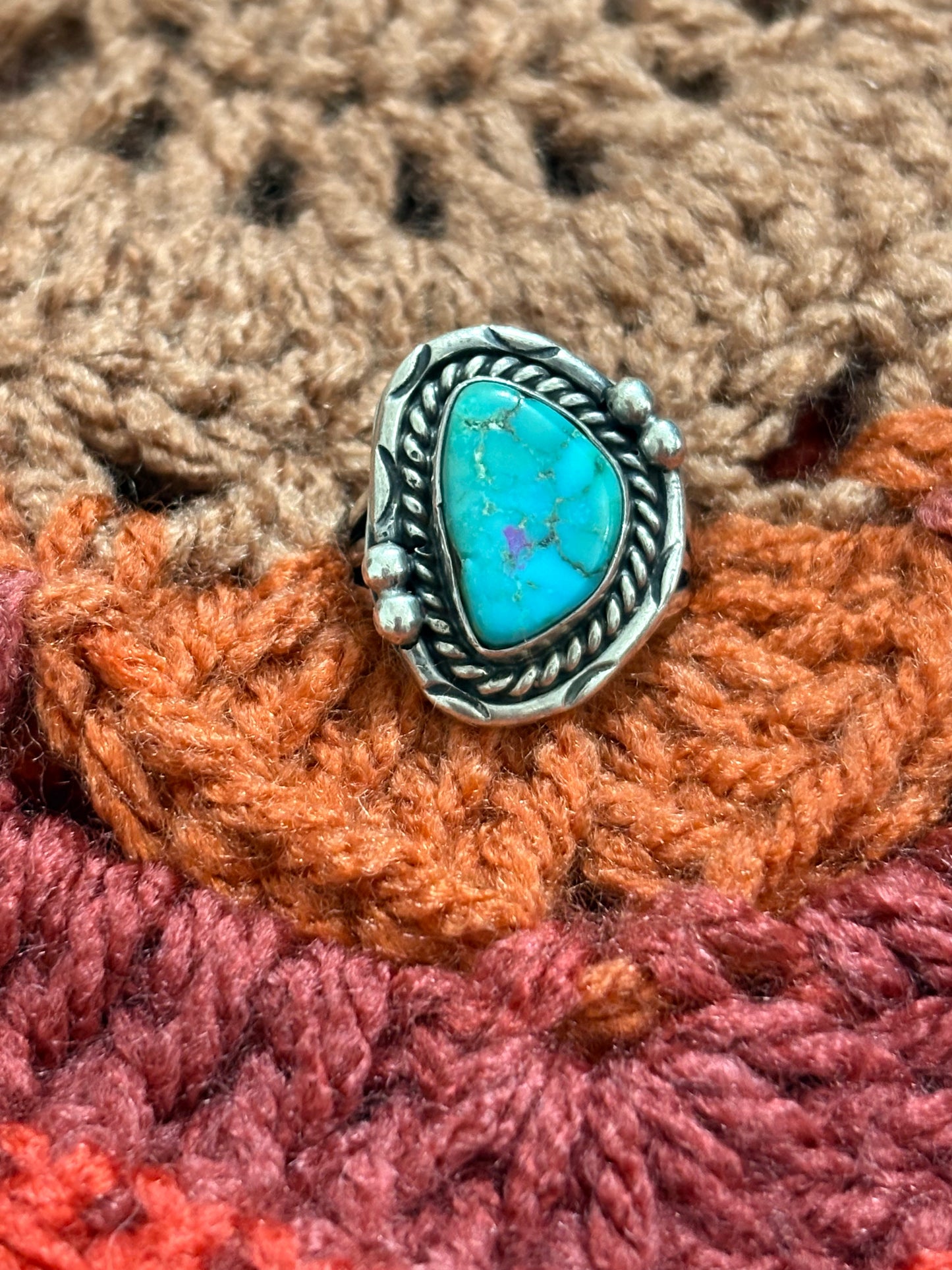 Navajo Turq Bezel pear