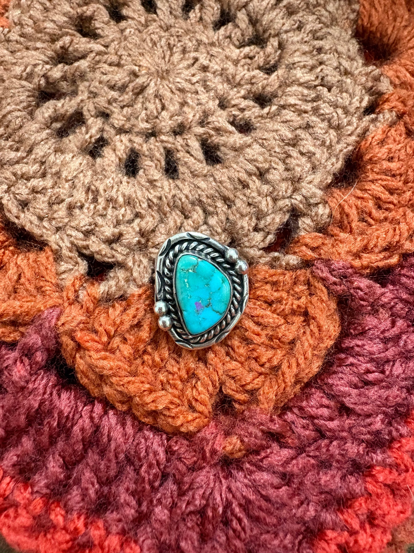 Navajo Turq Bezel pear