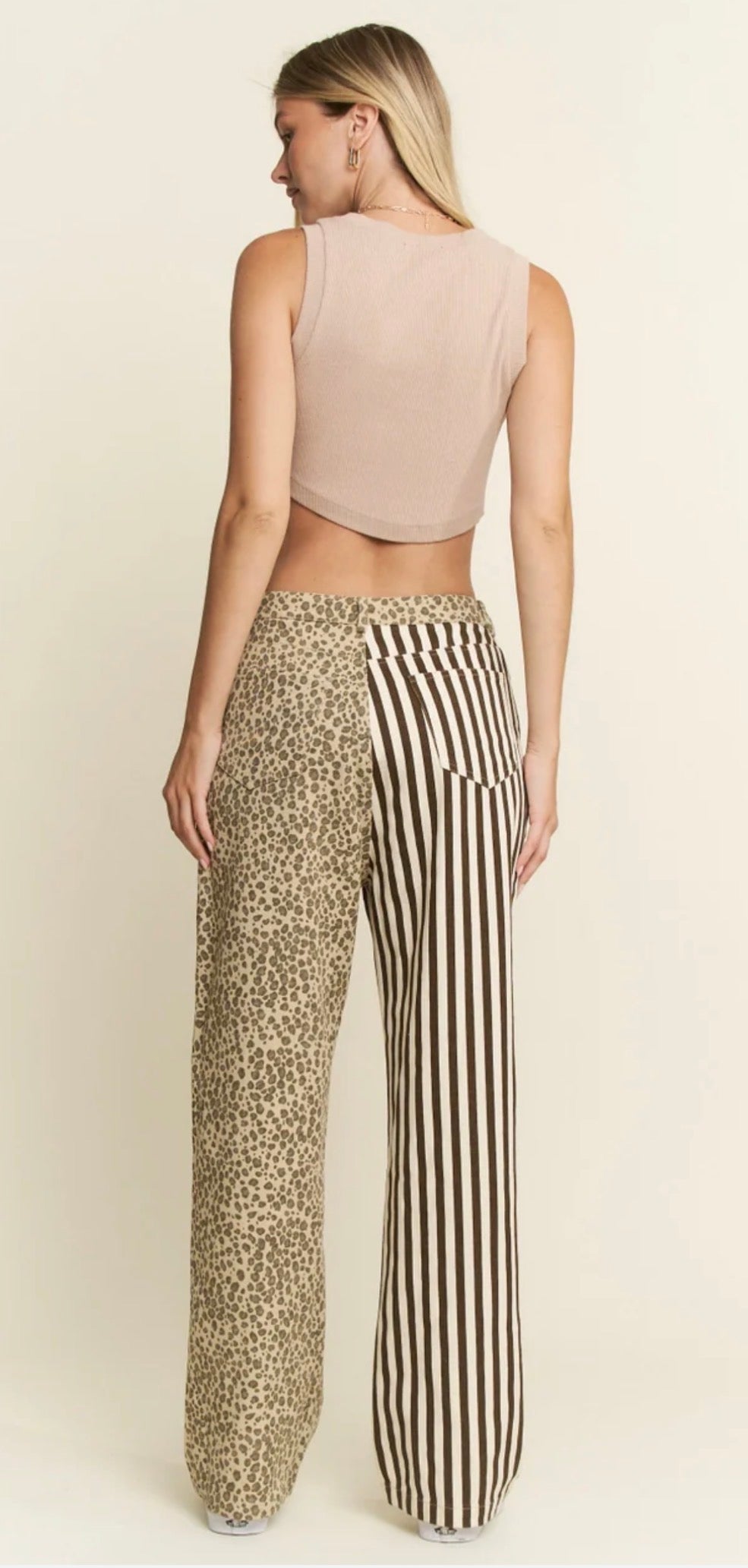 Wild Side Leopard & Stripe Flares