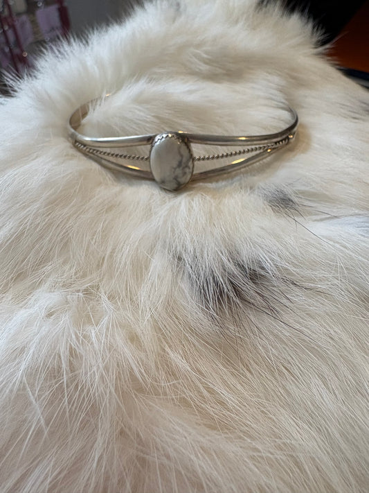 White buffalo cuff