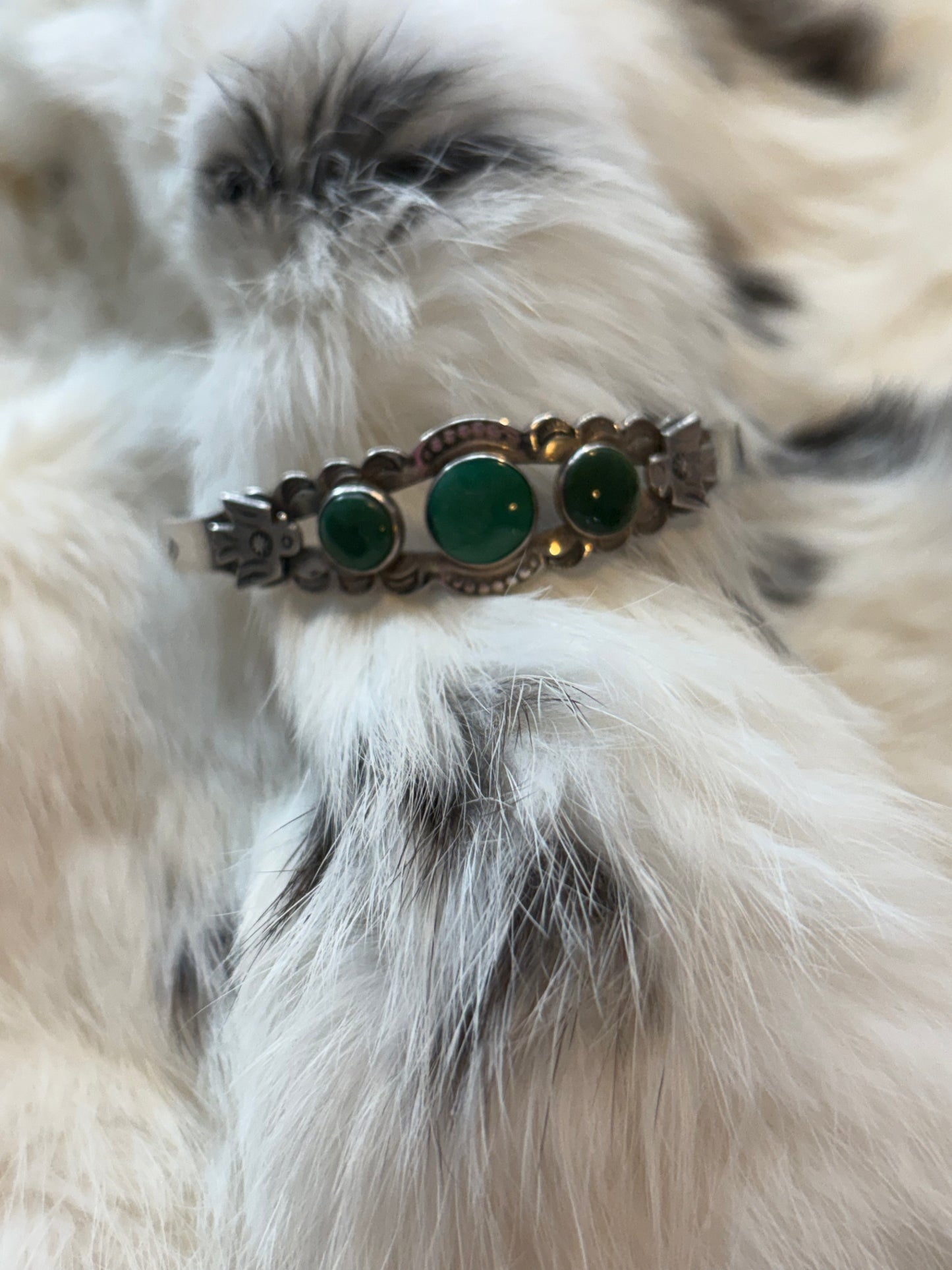 Vintage green onyx