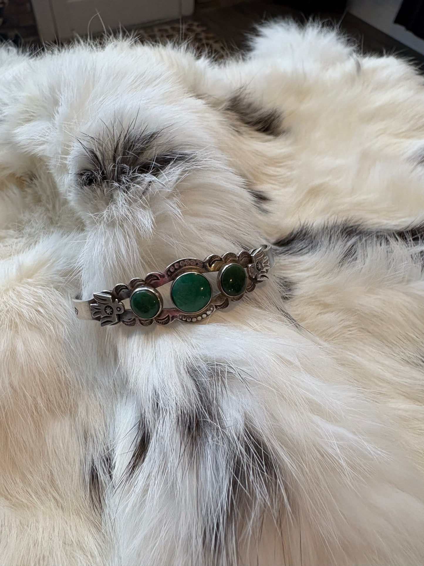 Vintage green onyx