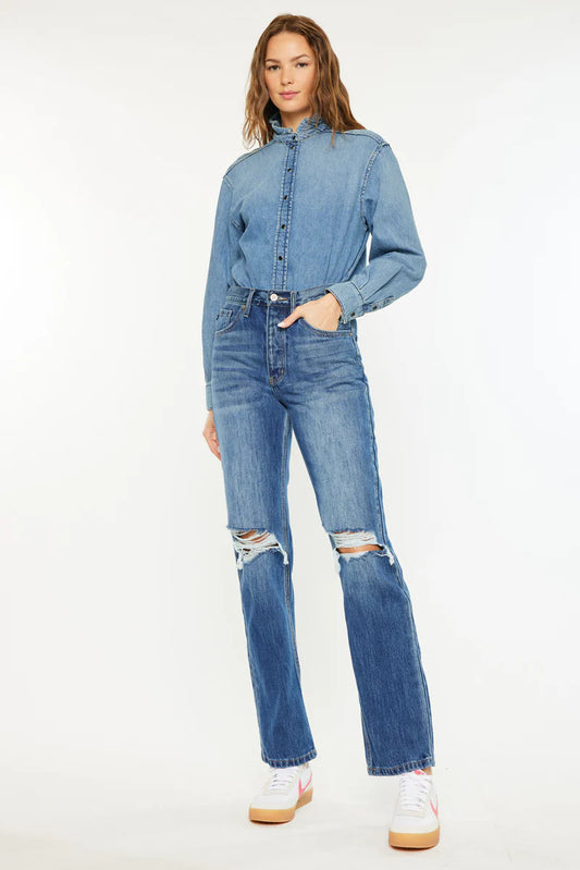 Kancan- Dixon Ultra High Rise 90's Boyfriend Jeans