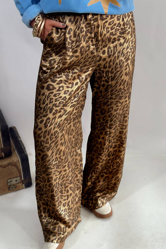 Leopard Print Wide Leg