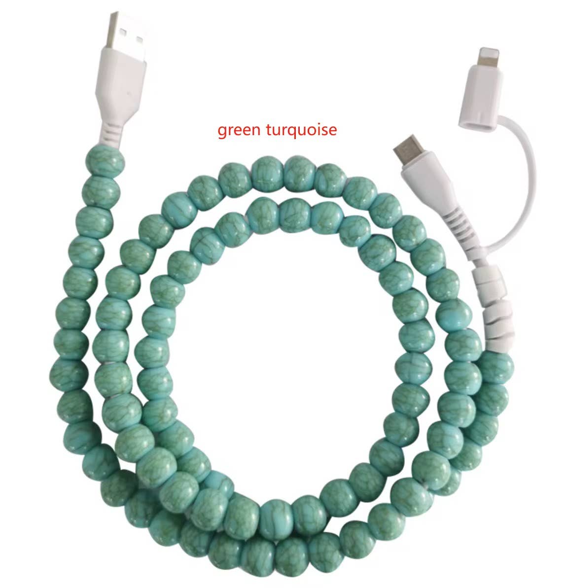 Beaded Type C/Apple Charger - 3.5ft