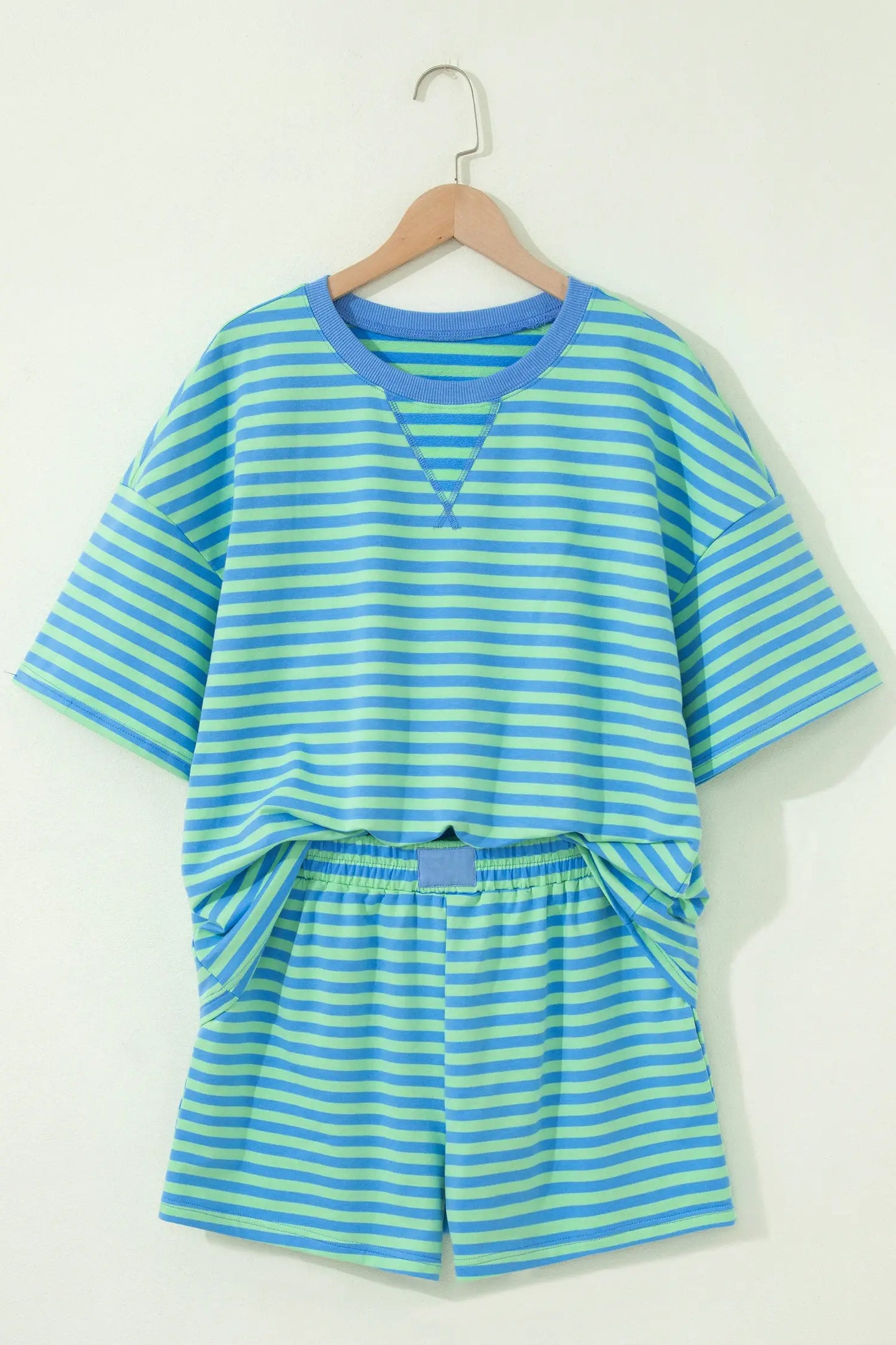 Stripe 2pcs Short Set