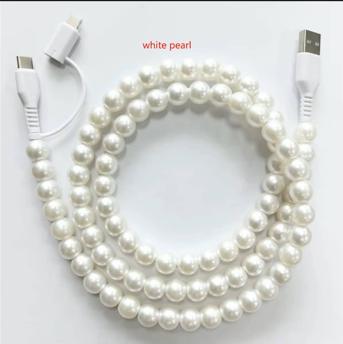 Beaded Type C/Apple Charger - 3.5ft