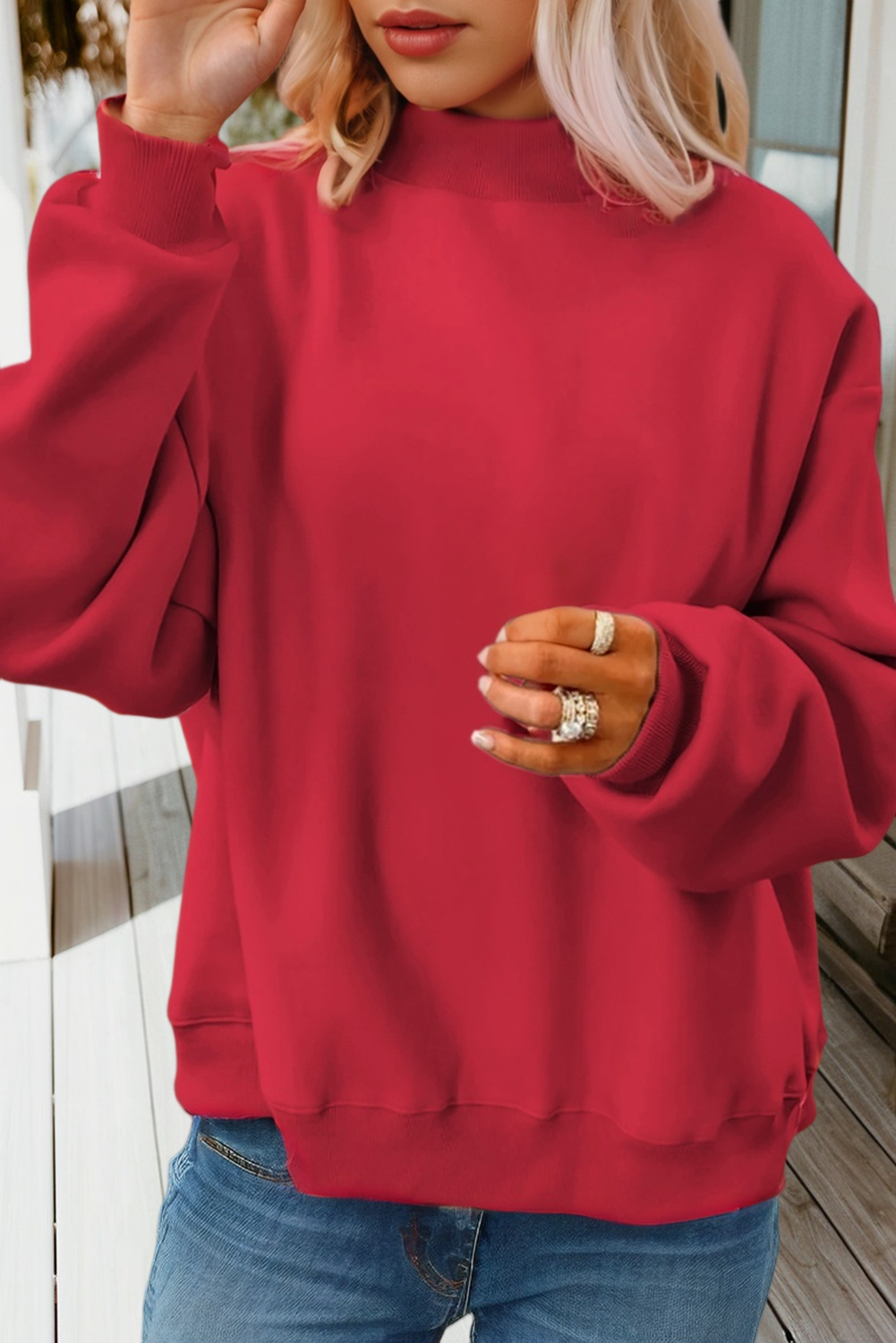 66 Game Day Reversible Mock Neck Sweatshirt (S-4X)